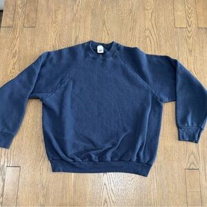 Vintage 1988 Fruit of the Loom Woman’s Made in The USA Navy Crewneck Sweatshirt